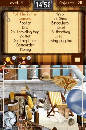 Hidden Objects - The Big Journey (Europe) (En,Fr,De,Nl) (Rev 1) screen shot game playing